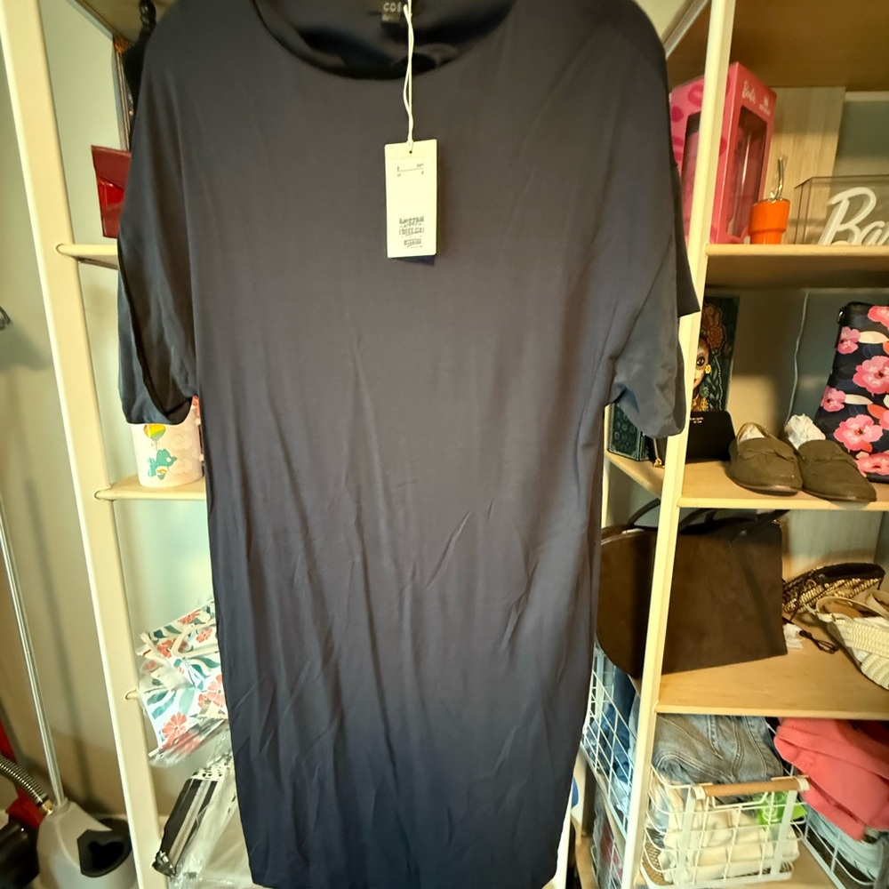 COS navy T-Shirt Dress Size Small nwt
